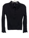 Banana Republic Size XXS Black Merino Ex Fine Wool Half Button Ribbed Sweater Black / XXS