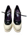 Prada Shoe Size 38 Black & White Leather & Rubber Mary Jane High Heel Shoes Black & White / 38