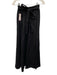 Reformation Size 2 Black Linen Sleeveless Tie Waist Elastic Back Maxi Skirt Set Black / 2