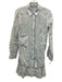 Derek Lam 10 Crosby Size 2 Light Blue Linen Long Sleeve Button Front Dress Light Blue / 2