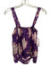 Ulla Johnson Size 2 purple & pink Silk Tie Dye Sleeveless Ruffle Detail Tank Top purple & pink / 2