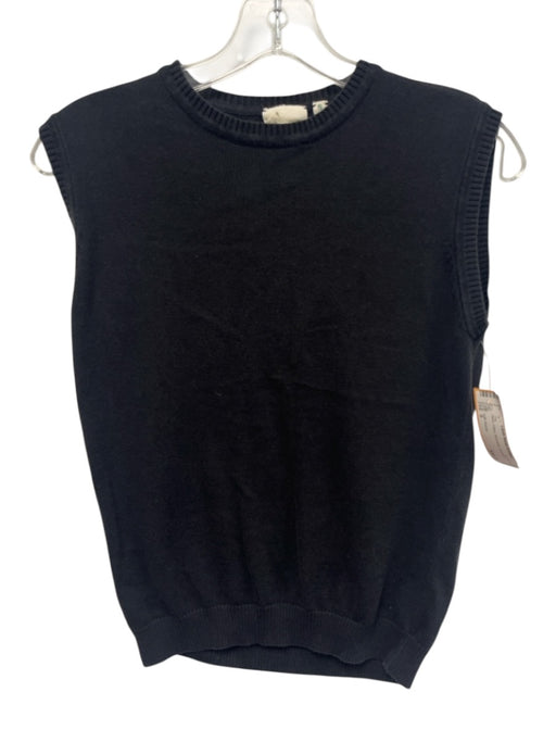 Julia Armory Size S Black Cotton Sleeveless Top Black / S
