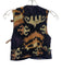 Ulla Johnson Size 2 Black, Brown, Multi Cotton Vest All Over Print Wrap Top Black, Brown, Multi / 2
