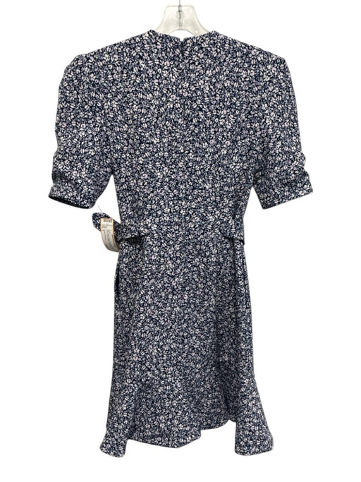 Jonathan Simkhai Size 2 Navy, White, Purple Cotton Blend Short Sleeve Dress Navy, White, Purple / 2
