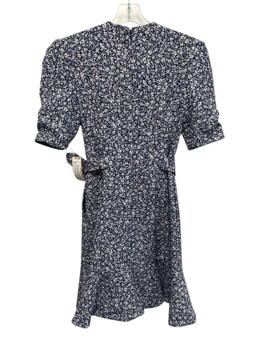 Jonathan Simkhai Size 2 Navy, White, Purple Cotton Blend Short Sleeve Dress Navy, White, Purple / 2
