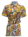 Zimmermann Size 0 White, Yellow, Multi Cotton Button Front Floral Pockets Dress White, Yellow, Multi / 0
