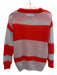 Humanoid Size S Orange & Gray Mohair Blend Long Sleeve Stripe Knit Sweater Orange & Gray / S