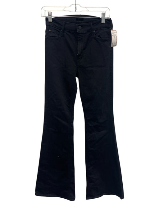 Mother Size 26 Black Cotton Zip Fly High Rise Boot Cut Jeans Black / 26