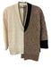 Veronica Beard Size XS White, Orange, Black Merino Wool Long Sleeve Knit Sweater White, Orange, Black / XS