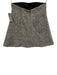 Red Valentino Size 42 Cream & Black Wool Blend Strapless Checkered Peplum Top Cream & Black / 42