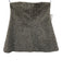 Red Valentino Size 42 Cream & Black Wool Blend Strapless Checkered Peplum Top Cream & Black / 42