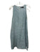 Zara Size XS Light Chambray Linen Round Neck Sleeveless Fit & Flare Dress Light Chambray / XS