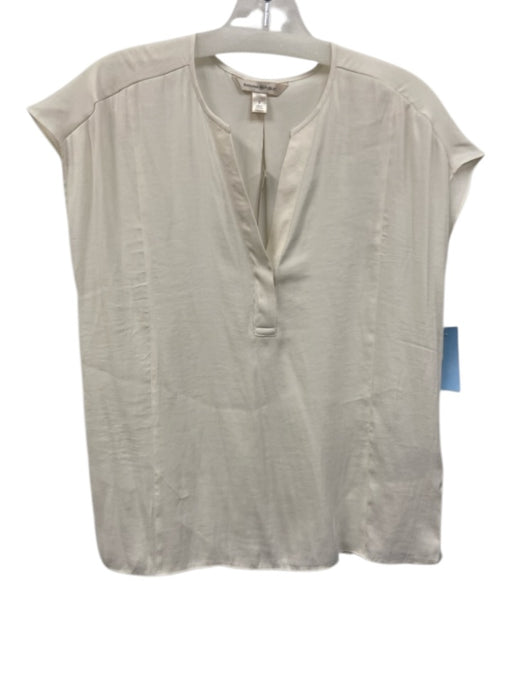 Banana Republic Size S White Polyester Tunic Neck Top White / S