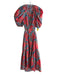 Ulla Johnson Size Est xl Red Pink & multi No Fabric Tag Puff Sleeves Dress Red Pink & multi / Est xl