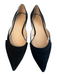Stuart Weitzman Shoe Size 9.5 Black Suede Leather Cut Out Pointed Toe Shoes Black / 9.5
