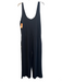 Vuori Size L Black Polyester & Elastane Jersey Sleeveless Round Neck Jumpsuit Black / L