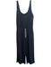 Vuori Size L Black Polyester & Elastane Jersey Sleeveless Round Neck Jumpsuit Black / L