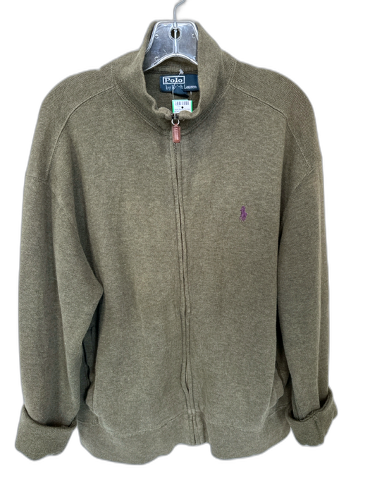 Polo Ralph Lauren Size M Olive Green Cotton Soldier Full Zip Men's Jacket Olive Green / M