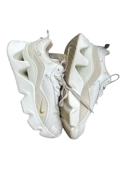 Nike Shoe Size 8 White Gold Accents Herringbone Shoes White / 8