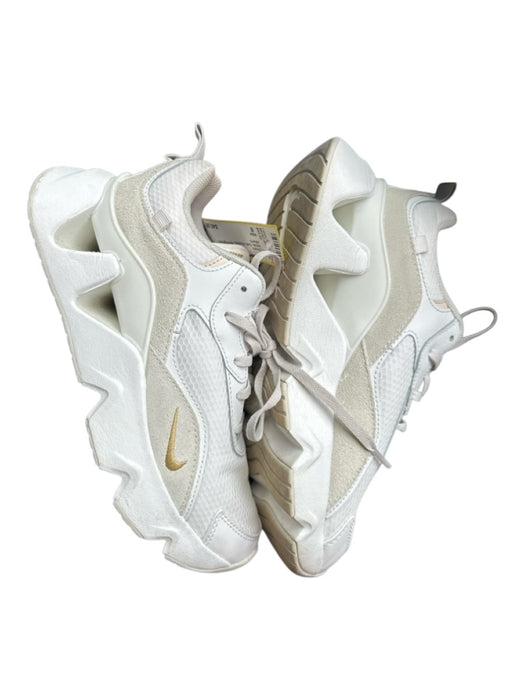 Nike Shoe Size 8 White Gold Accents Herringbone Shoes White / 8