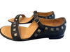 Theory Shoe Size 40 Black Leather Silver Hardware Open Toe Buckle Strap Shoes Black / 40