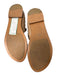 Theory Shoe Size 40 Tan Leather Silver Hardware Open Toe Buckle Strap Flat Shoes Tan / 40