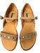 Theory Shoe Size 40 Tan Leather Silver Hardware Open Toe Buckle Strap Flat Shoes Tan / 40