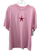 Sandro NWT Size L Pink & Red Cotton Starfish Men's Short Sleeve Pink & Red / L