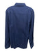 Sandro NWT Size L Navy Blue Cotton Button Down Men's Long Sleeve Shirt Navy Blue / L