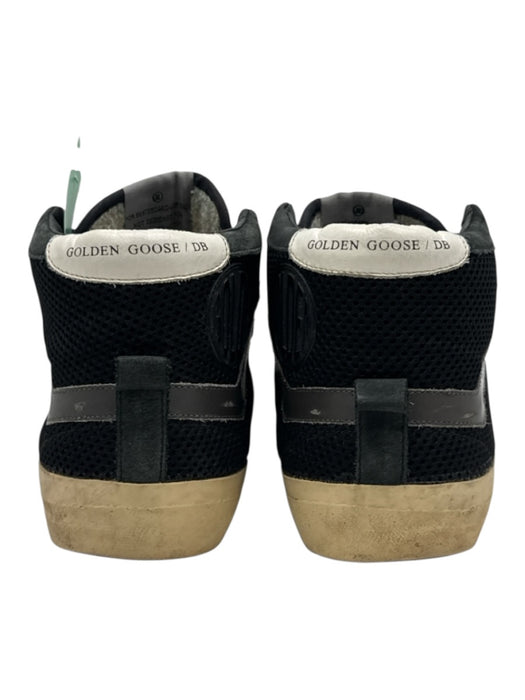 Golden Goose Shoe Size 44 Black Synthetic Abstract Ankle High Lace Up Shoes Black / 44