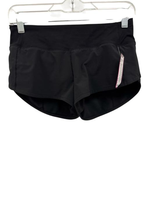 Lululemon Size 2 Black Nylon Blend Elastic Waist Back Pocket Low Rise Shorts Black / 2