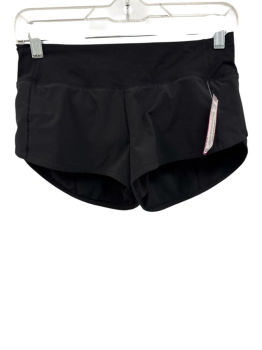 Lululemon Size 2 Black Nylon Blend Elastic Waist Back Pocket Low Rise Shorts Black / 2