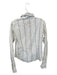 Anne Fontaine Size 3/L White & Black Cotton Long Sleeve Striped Button Down Top White & Black / 3/L