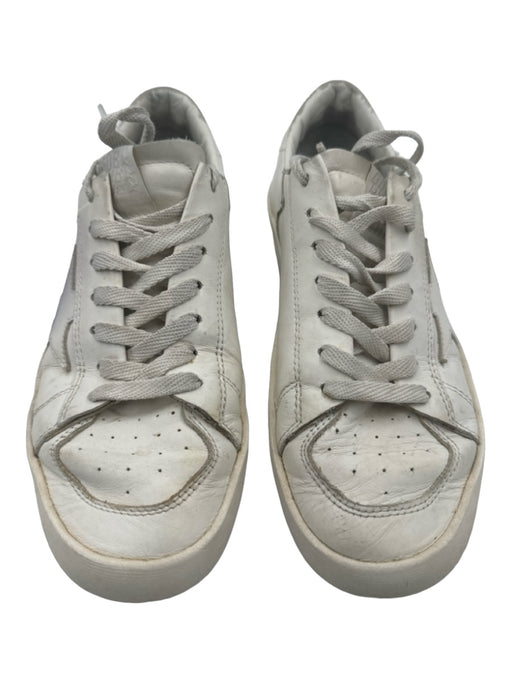 Golden Goose Shoe Size 37 White Leather Lace Up Low Top Star Sneakers White / 37
