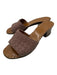 Bottega Veneta Shoe Size 36.5 Mauvey Taupe Leather Woven Mule Pump Sandals Mauvey Taupe / 36.5