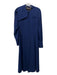 Emilia Wickstead Size 2 Navy Polyester Button Up Long Sleeve Dress Navy / 2