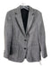 Uniqlo Size XXS Gray & Black Poly Blend Chevron Detai Blazer 2 Button Jacket Gray & Black / XXS