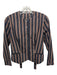 Doen Size XS Black & Brown Cotton Button Up Vertical Stripes Long Sleeve Top Black & Brown / XS