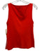 Rachel Comey Size 0 Orange Polyester Blend Sleeveless V Neck Side Slits Top Orange / 0