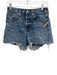 Agolde Size 24 Medium Wash Cotton Denim Button Fly Raw Hem Pockets Shorts Medium Wash / 24