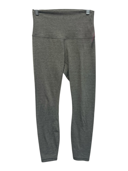 Lululemon Size 4 Sage green Nylon Blend Heathered Wide Waist Band Crop Leggings Sage green / 4