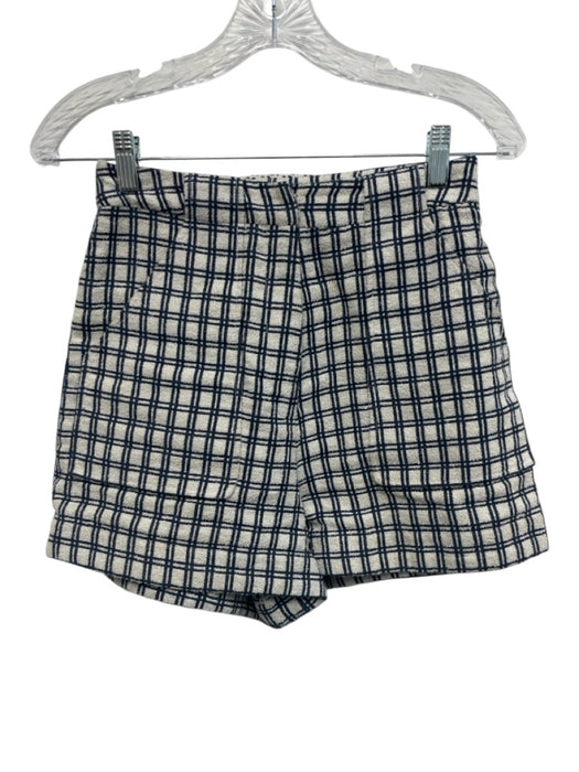 Lisa Marie Fernandez Size 1/S Blue & White Cotton & Polyamide Plaid Short Set Blue & White / 1/S