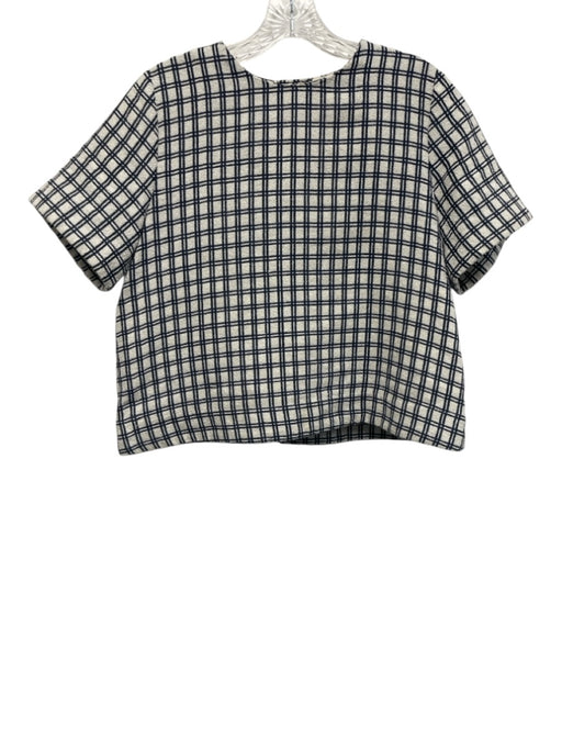 Lisa Marie Fernandez Size 1/S Blue & White Cotton & Polyamide Plaid Short Set Blue & White / 1/S