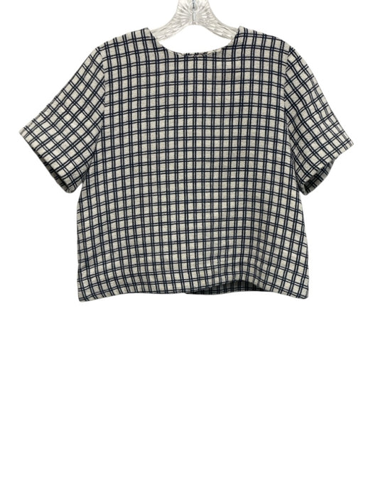 Lisa Marie Fernandez Size 1/S Blue & White Cotton & Polyamide Plaid Short Set Blue & White / 1/S