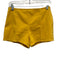 J Crew Size 0 Yellow Cotton Blend High Rise Paneled High Cut Shorts Yellow / 0