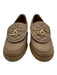 Chanel Shoe Size 37 Light Brown Leather Quilted Turn Lock Almond Toe Loafers Light Brown / 37