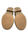 Chanel Shoe Size 37 Light Brown Leather Quilted Turn Lock Almond Toe Loafers Light Brown / 37
