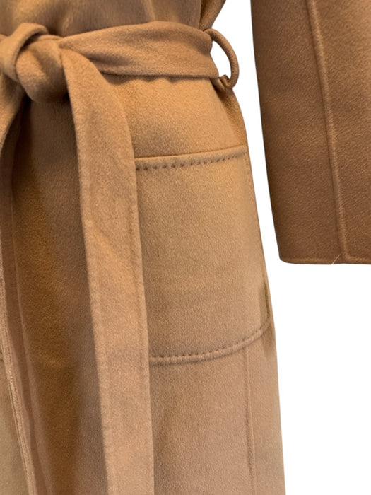 The Curated Size XS Camel Brown Wool & Cashmere Long Sleeve Collar Pockets Coat Camel Brown / XS