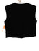 Julia Amory Size XS Black Polyester Velvet Sleeveless Buttons Vest Top Black / XS
