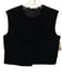 Julia Amory Size XS Black Polyester Velvet Sleeveless Buttons Vest Top Black / XS